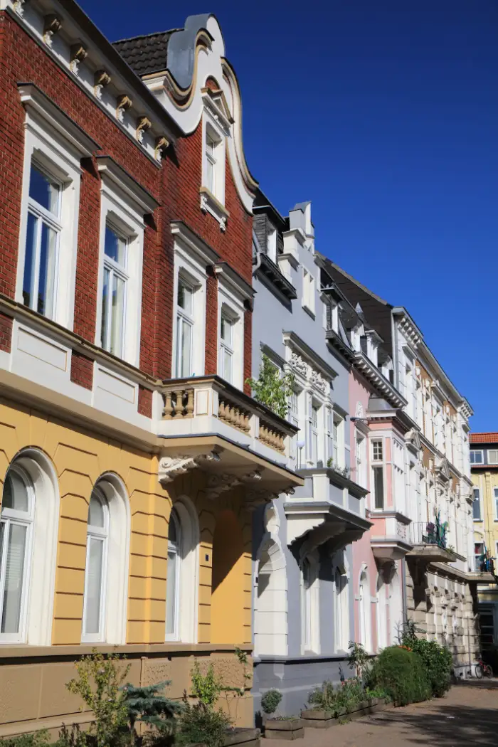 Häuserzeile in Krefeld